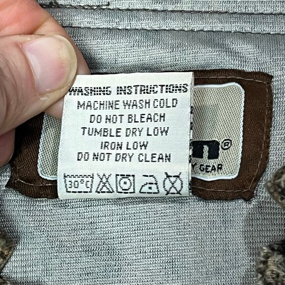 Ol' Tom Turkey‎ Hunting Drake Waterfowl Camo Shirt Mens Medium *Spine Pad Mesh - Picture 8 of 9